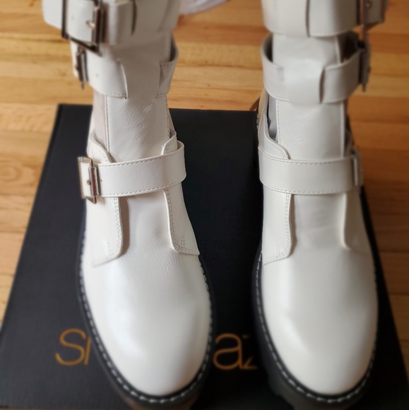 Shoe dazzle size 8 booties in white - Picture 8 of 12